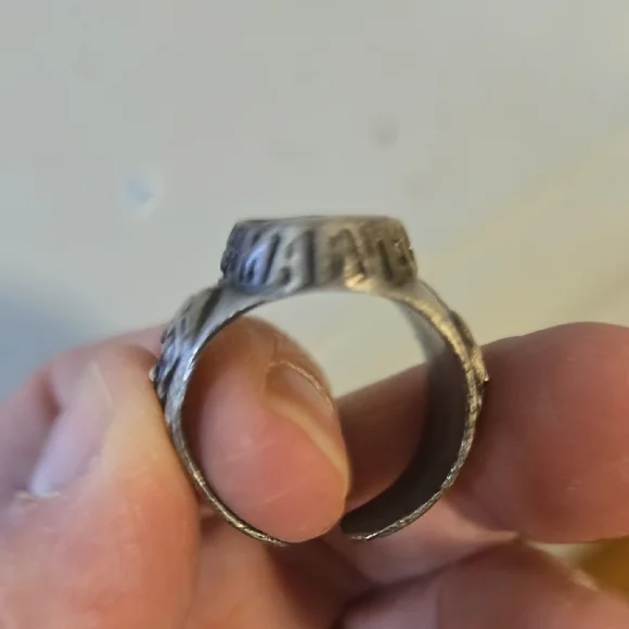 Silver Ring with Colorful Design - Picture 4 of 9